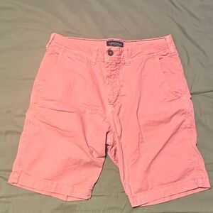 American Eagle Outfitters Men's Flat Front Shorts in Pink